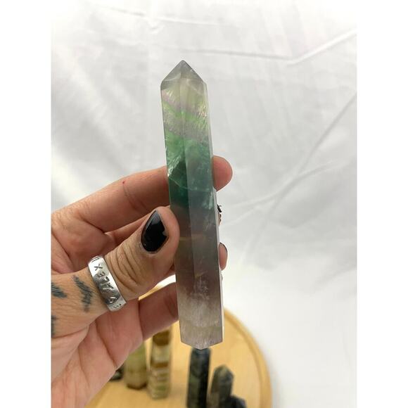 2LB Natural Quartz Stone Obelisk Tower Point Polished Crystal Mixed Lot 12x - Picture 10 of 16